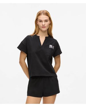 KARL LAGERFELD Ikon Short Pyjama Set - Black