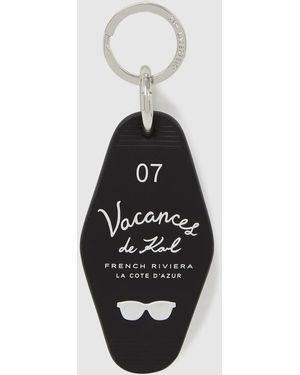 KARL LAGERFELD Vacances De Karl Keyring - White