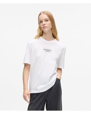 KL Jeans Outline Logo T-Shirt - White