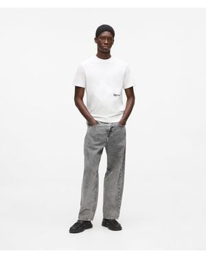 KL Jeans Barrel-Leg Jeans - White