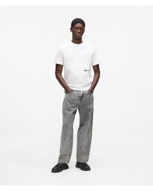 KL Jeans Barrel-Leg Jeans - White