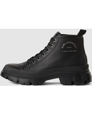 KARL LAGERFELD Trekka Maison Boots - Black