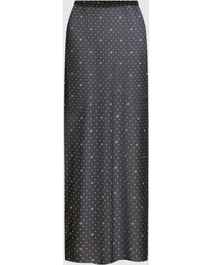 KARL LAGERFELD Polka Dot Mesh Pareo - Grey