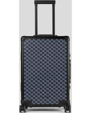 Karl Lagerfeld Valise À Roulettes Rigide K/voyage - Bleu