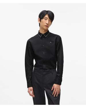 KARL LAGERFELD Karl Dna Studded Shirt - Black