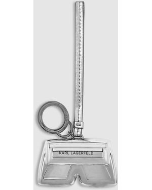 Karl Lagerfeld Ikon K Clutch Charm - White