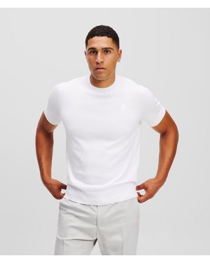 Karl Lagerfeld Karl Kameo Short-sleeved Sweatshirt - White