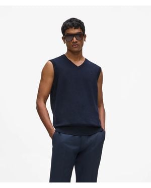 KARL LAGERFELD Kameo Knit Vest - Blue
