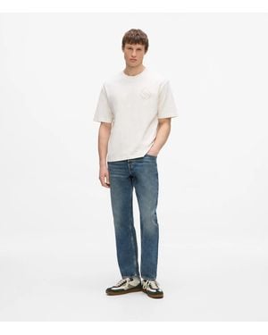 KL Jeans Dark Tapered Jeans - White