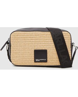 KL Jeans Woven Camera Bag - Natural