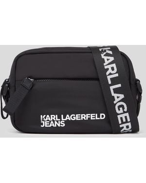 Karl Lagerfeld Nylon Crossbody Bag - Black