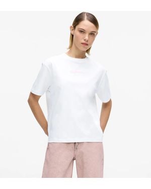 KL Jeans Regular-Fit Frame Logo T-Shirt - White