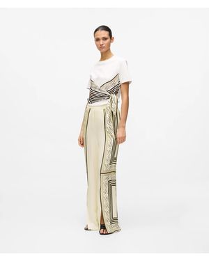 KARL LAGERFELD Scarf Print Pyjama Trousers - White