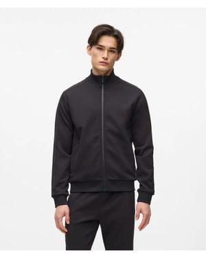 KARL LAGERFELD Logo Zip-Up Sweatshirt - Blue