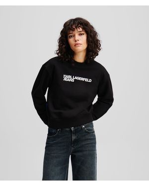KARL LAGERFELD Logo Sweatshirt - Black
