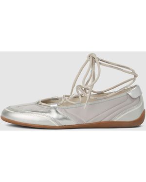 KARL LAGERFELD Altia Ballerina Flats - White