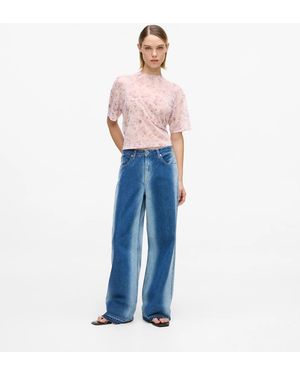 KL Jeans Ombré Mid-Rise Relaxed Jeans - Blue