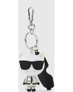 KARL LAGERFELD Ikon Choupette Ski Keychain, Multicoloured - White