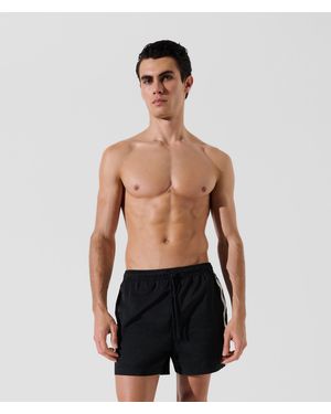 KARL LAGERFELD Logo Boardshorts - Black