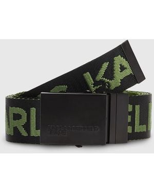 KL Jeans Reversible Webbing Belt - Black