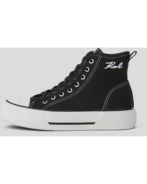 Karl Lagerfeld Kampus Max Iii High-Top Sneakers, Frau, Größe - Schwarz