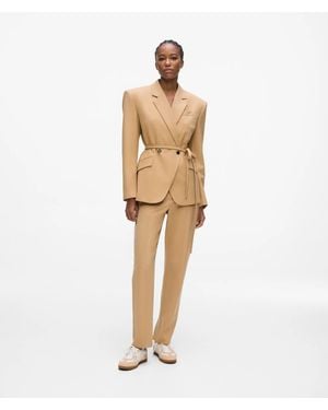 KARL LAGERFELD Tailored Slim Trousers - Natural
