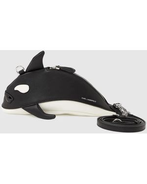 KARL LAGERFELD Ikon Orca Crossbody Bag - Black