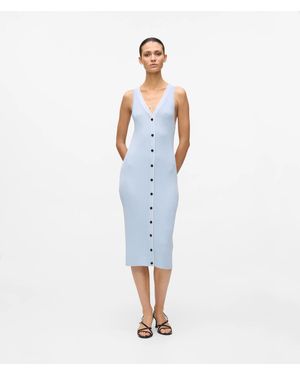 KARL LAGERFELD Logo Knit Dress - Blue