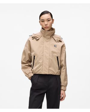 KARL LAGERFELD Ikon Hooded Jacket - Natural