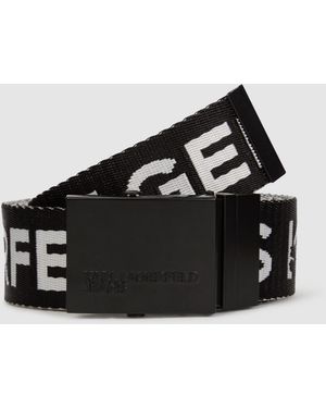 KL Jeans Reversible Webbing Belt - Black