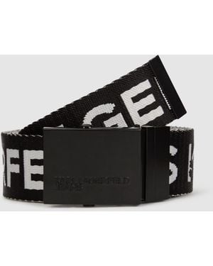 KL Jeans Wendbarer Gürtel Aus Gurtband, Herren, Größe - Schwarz