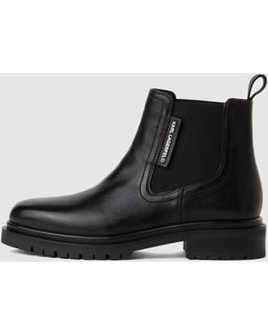 KARL LAGERFELD Binky Ankle Boots - Black
