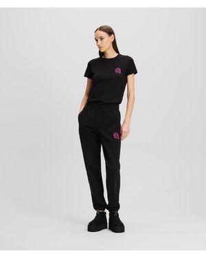 Karl Lagerfeld Ikon Jelly Joggers - Black