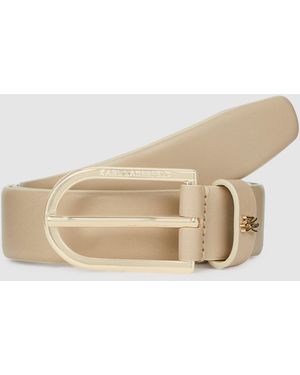 KARL LAGERFELD K/Autograph Pin Belt - Natural