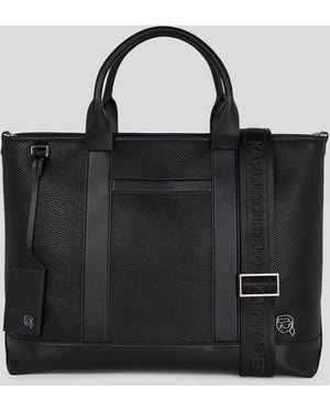 Karl Lagerfeld Ikon Outline Tote Bag - Black
