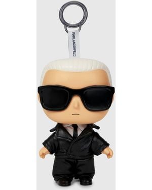 KARL LAGERFELD Ikon Charm Keychain, Multicoloured - White