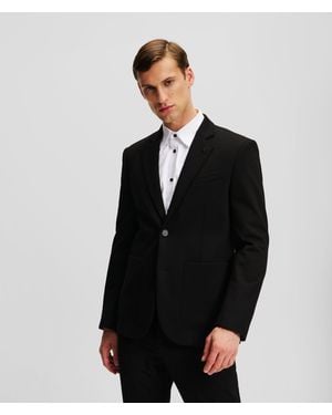KARL LAGERFELD Tailored Punto Jacket - Black