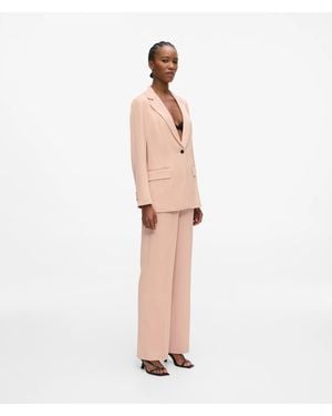 KARL LAGERFELD Satin-Blend Trousers - White