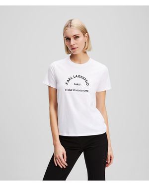 KARL LAGERFELD Rue St-Guillaume T-Shirt - White