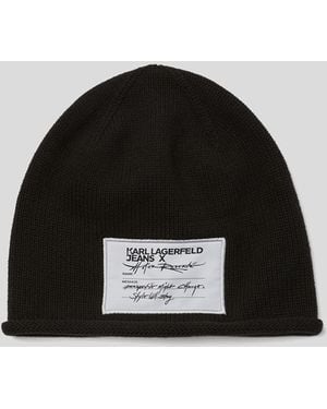 Karl Lagerfeld Klj X Atelier Reservé Beanie - Black