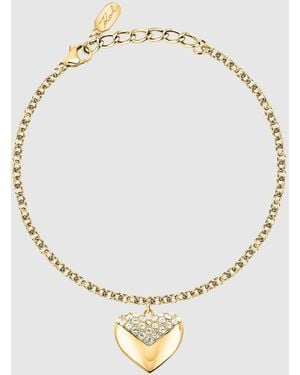 KARL LAGERFELD Heart Charm Bracelet - Metallic