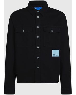 KL Jeans Klj X Pietro Terzini Over-Shirt, Herren, Größe - Schwarz