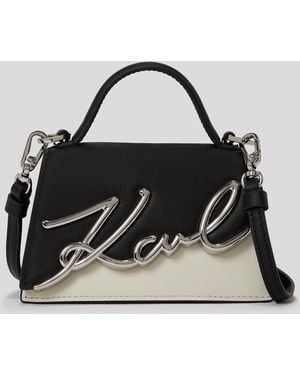 KARL LAGERFELD K/signature Nano Bag - Black
