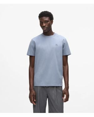 KARL LAGERFELD Monogram Regular T-Shirt - Blue