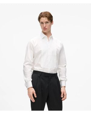 KARL LAGERFELD Kl Studio Virgin Wool Shirt - White