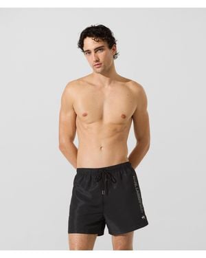 Karl Lagerfeld Short De Bain Métallique Ikon, Homme, Taille - Vert