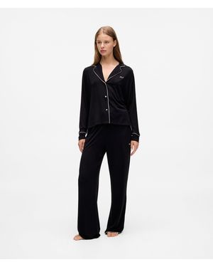 KARL LAGERFELD Signature Pyjama Set - Blue