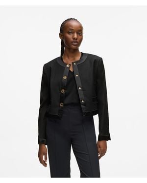 KARL LAGERFELD Karl Dna Letters Jacket - Black