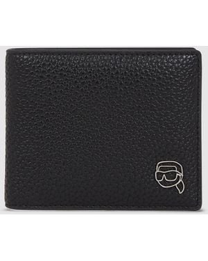 Karl Lagerfeld Portefeuille Ikon À Deux Volets, Homme, Taille - Noir
