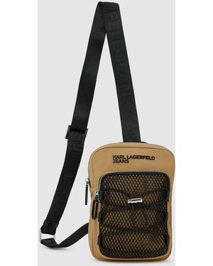 KL Jeans Sling Bag Mit Kordelzug Im Utility-Stil - Schwarz